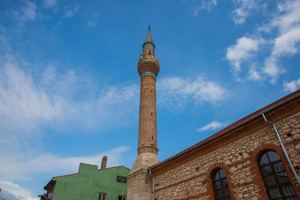 Eskisehir Turkey Beautiful Minaret Old Mosque Eskisehir Populer Tourist Destination — Stock Photo, Image