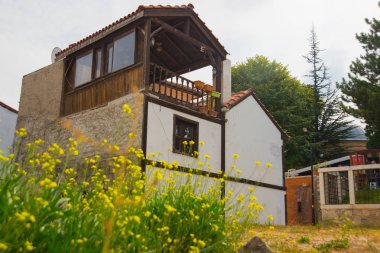 Odunpazari 'den tarihi evler ve caddeler. Eskisehir. Eskisehir Türkiye 'de daha popüler bir turizm arızası.