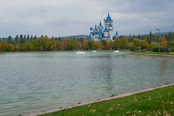 Pohádkový Hrad Sazova Věda Umění Kulturní Park Eskisehir City Turecko — Stock fotografie