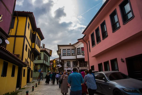 エスキシーヒル トルコ カラフルなOdunpazari地区の家はエスキシーヒル市で表示されます エスキシーヒルはトルコで人気の観光地です — ストック写真