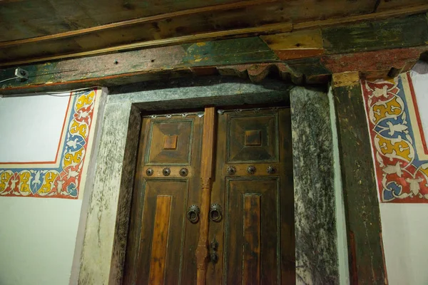 Eskisehir Turquia Mesquita Velha Bonita Interior Porta Madeira Templo Eskisehir — Fotografia de Stock