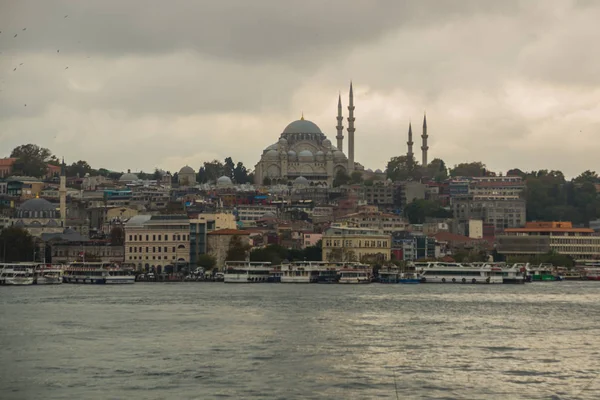 Paesaggio Fronte Mare Istanbul Parte Storica Turchia Famosa Città Paesaggio — Foto Stock