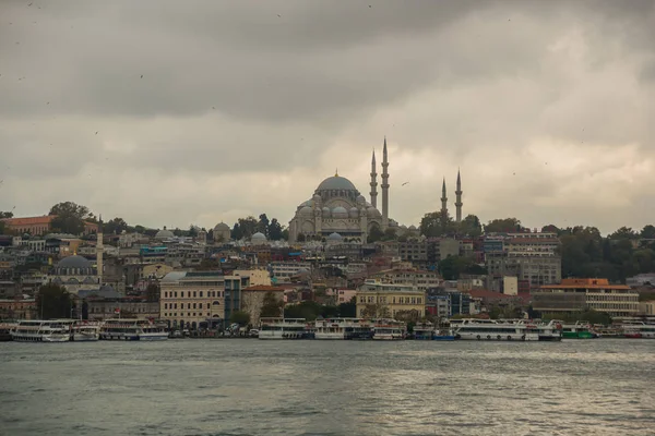 Paisaje Frente Mar Parte Histórica Estambul Turquía Famosa Ciudad Turismo — Foto de Stock