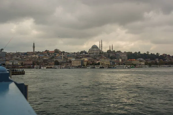 Paisagem Marítima Parte Histórica Istambul Cidade Famosa Turquia Paisagem Turística — Fotografia de Stock