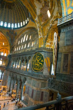 Istanbul, Türkiye: İç Aya Sofya Camii, Istanbul, Türkiye. Ayasofya'nın olduğunu eski Ortodoks Patriklik Bazilikası, daha sonra cami ve şimdi bir müze.