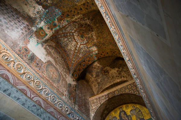 Istanbul Turchia Interno Santa Sofia Icona Mosaica Santa Sofia Vergine — Foto Stock