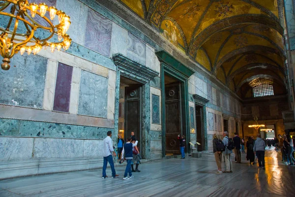 Istanbul Turquie Hagia Sophia Intérieur Hagia Sophia Est Grand Monument — Photo