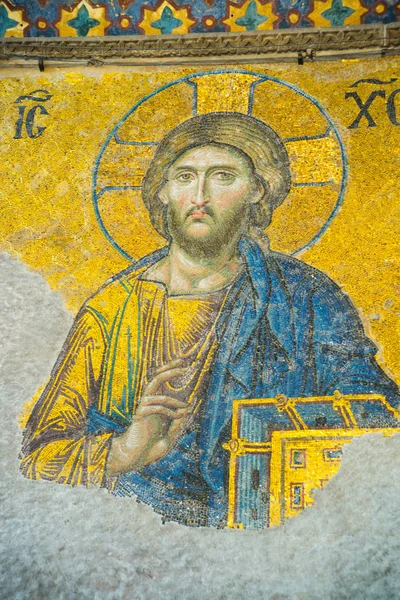 Istanbul Turcja Hagia Sophia Wnętrza Wnętrze Hagia Sophia Bogato Chrześcijańskiej — Zdjęcie stockowe