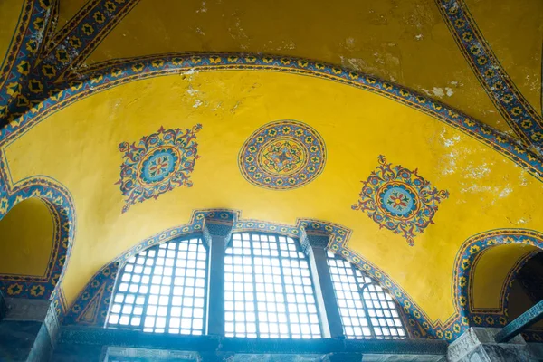 Istambul Turquia Hagia Sophia Istambul Interior Detalhes Decoração Mosaico Ayasophia — Fotografia de Stock
