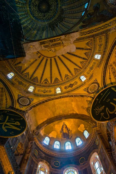 Istanbul Turquia Hagia Sophia Interior Santa Sofia Maior Monumento Cultura — Fotografia de Stock