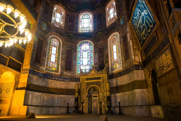 Istanbul Turchia Interno Santa Sofia Santa Sofia Più Grande Monumento — Foto Stock