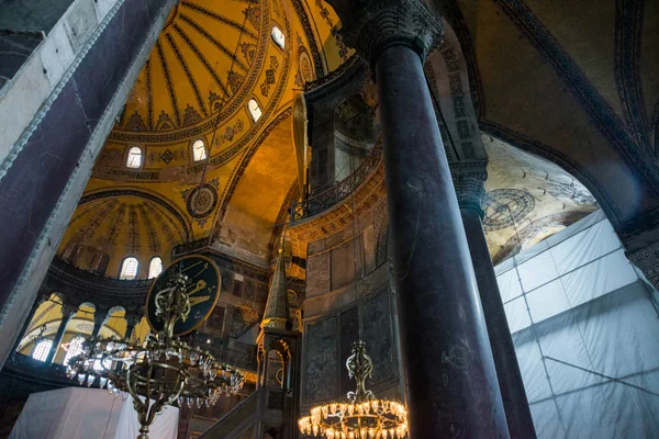 Istanbul Turquía Santa Sofía Interior Santa Sofía Monumento Más Grande — Foto de Stock