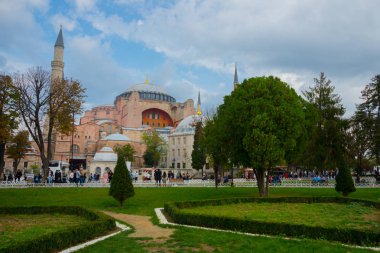 Ayasofya'nın, Hıristiyan Patriklik Bazilikası, imparatorluk Camii ve şimdi bir müze, Istanbul, Türkiye.