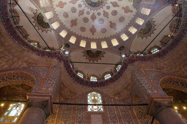 Sultanahmet Camii, Sultanahmet Camii güzel iç. Istanbul. Türkiye