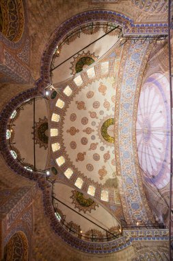 Sultanahmet Camii, Sultanahmet Camii güzel iç. Istanbul. Türkiye