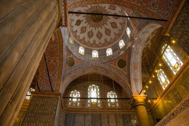 Sultanahmet Camii, Sultanahmet Camii güzel iç. Istanbul. Türkiye
