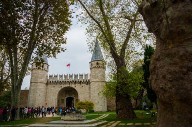 Istanbul, Türkiye: Topkapı Sarayı selamlamayı kapısı. Topkapı Sarayı Türkiye'de popüler turistik 's.