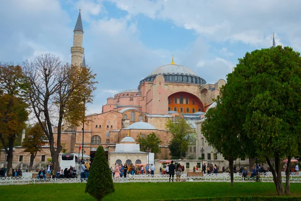 Vista Hagia Sophia Basílica Patriarcal Cristã Mesquita Imperial Agora Museu — Fotografia de Stock