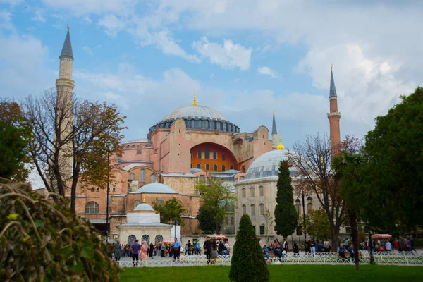 Vista Hagia Sophia Basílica Patriarcal Cristã Mesquita Imperial Agora Museu — Fotografia de Stock