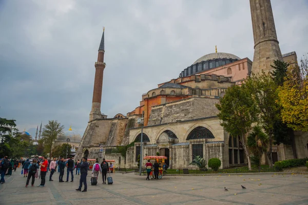 Vista Hagia Sophia Basílica Patriarcal Cristã Mesquita Imperial Agora Museu — Fotografia de Stock