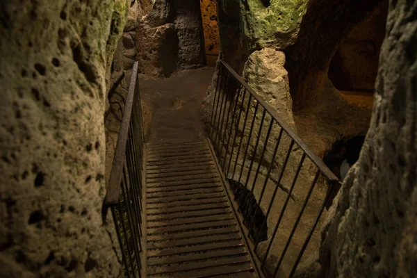 Derinkuyu Underground City Ancient Multi Level Cave City Cappadocia Turkey — Stock Photo, Image