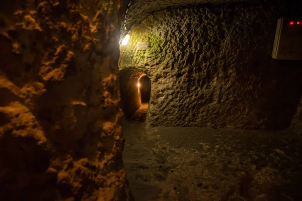 Ciudad Subterránea Derinkuyu Una Antigua Ciudad Cueva Varios Niveles Capadocia —  Fotos de Stock