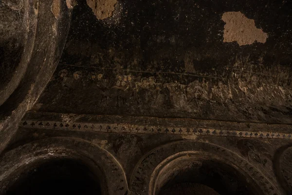 Interior Habitación Dentro Cueva Monasterio Selime Capadocia Turquía Recorrido Verde —  Fotos de Stock