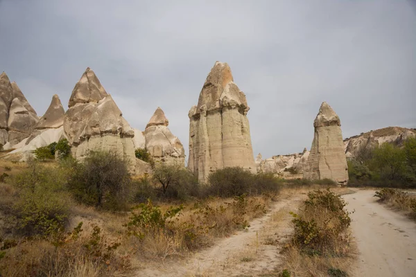 Valle Del Amor Región Goreme Capadocia Anatolia Formaciones Geológicas Únicas — Foto de Stock