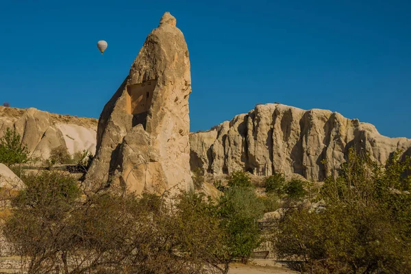 Région Goreme Cappadoce Anatolie Turquie Vol Ballon Vue Sur Montagne — Photo