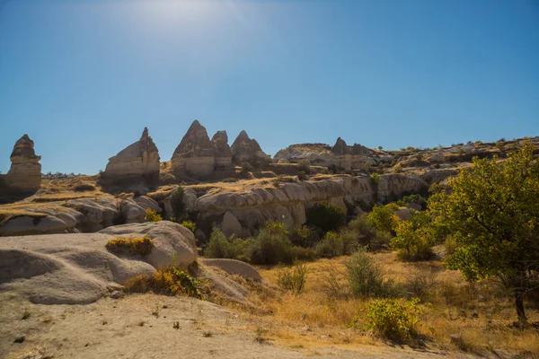 Espectacular Formaciones Rocosas Volcánicas Únicas Valle Del Amor Hermoso Paisaje — Foto de Stock