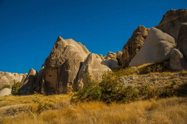 Región Goreme Capadocia Anatolia Turquía Hermosa Vista Del Valle Con —  Fotos de Stock