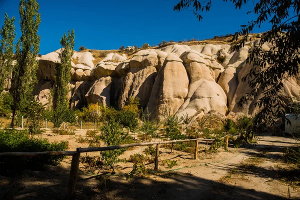 Anatolii Regionu Cappadocia Göreme Rock Formation Koniec Zemi Doliny Między — Zdjęcie stockowe