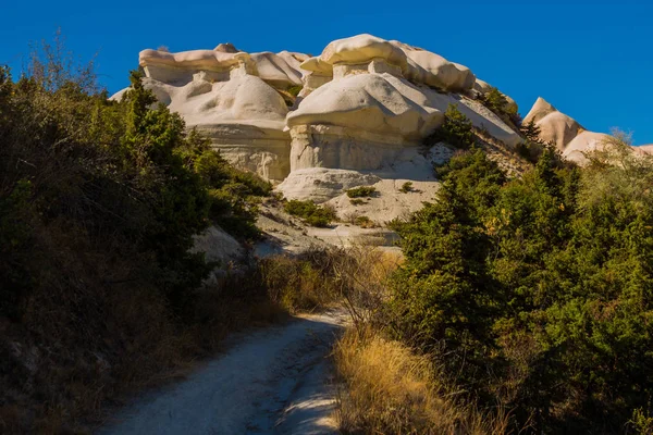 Valle Zemi Regione Goreme Cappadocia Anatolia Turchia Strada Nella Valle — Foto Stock