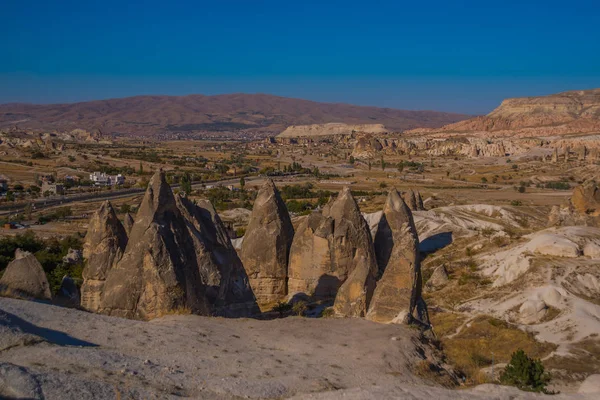 Hermoso Paisaje Con Montañas Formaciones Rocosas Inusuales Vista Superior Desde — Foto de Stock