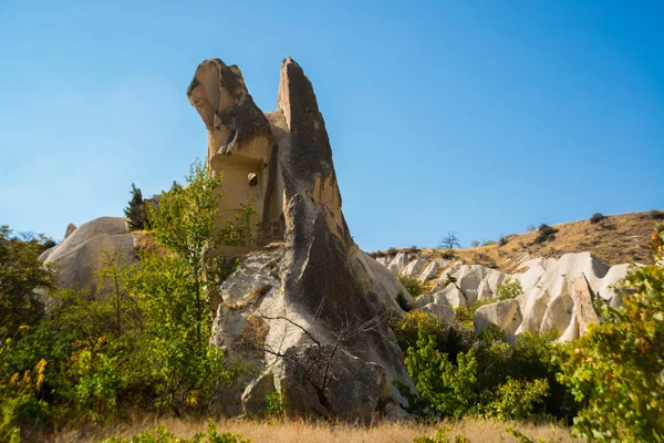 Jedinečné Geologické Formace Kappadokii Malá Asie Turecko Kapadocký Region Jeho — Stock fotografie
