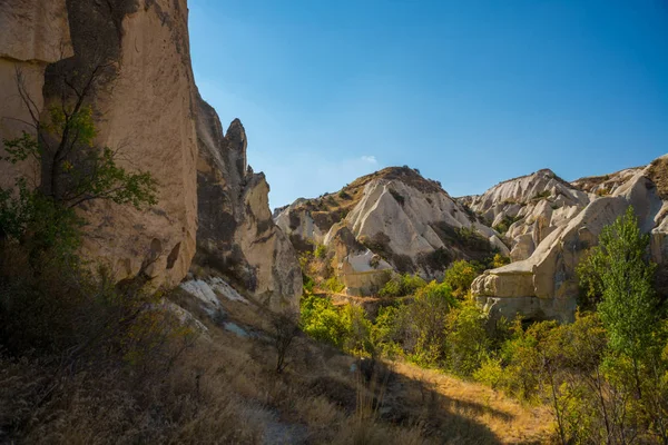 Kapadokya Orta Anadolu Türkiye Benzersiz Jeolojik Oluşumlar Kapadokya Bölgesi Vadisi — Stok fotoğraf