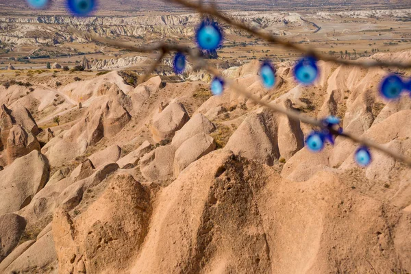 Ojo Azul Turco Tradicional Árbol Valle Rojo Kizilcukur Provincia Nevsehir — Foto de Stock