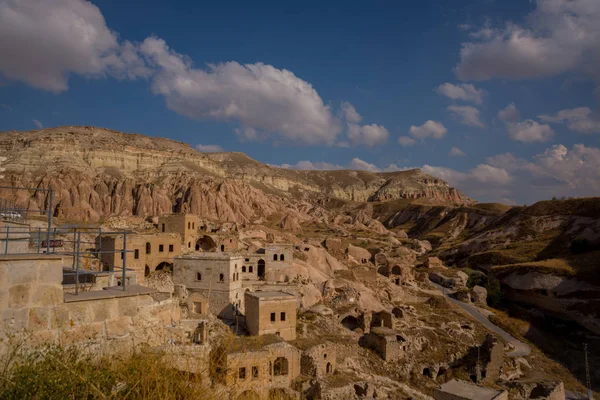 Cavusin Turkije Bovenaanzicht Van Het Fort Het Dorp Cavusin Buurt — Stockfoto