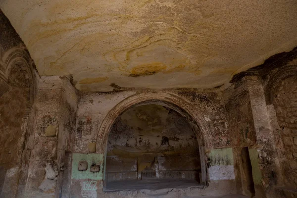 Interior Del Templo Dentro Iglesia San Juan Bautista Cavusin Village — Foto de Stock