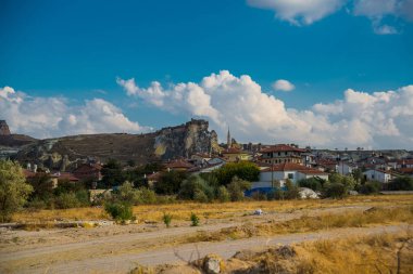 Tapınak - güvercin, Güvercinlik, yatay, Cavuşin kilise rock. Kilise Nikifor Fokas, Nikeforos Fokas Kilisesi. Antik tapınak rock içinde yer alır. Cappadocia, Anadolu, Turkey.