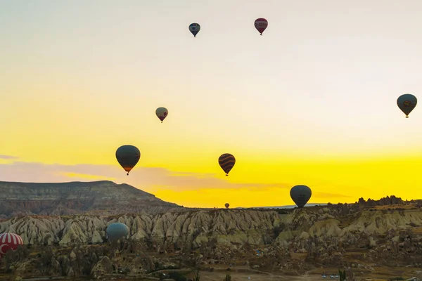 Bella Alba Sopra White Mountain Aktepe Hill Valli Rosse Rosa — Foto Stock