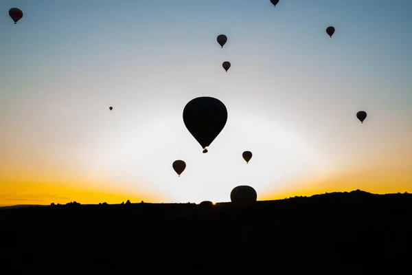 Den Stora Turistattraktionen Kappadokien Ballongflygning Cappadocia Känd Runt Världen Som — Stockfoto