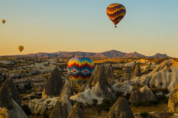 Grande Attrazione Turistica Della Cappadocia Volo Mongolfiera Cappadocia Conosciuta Tutto — Foto Stock