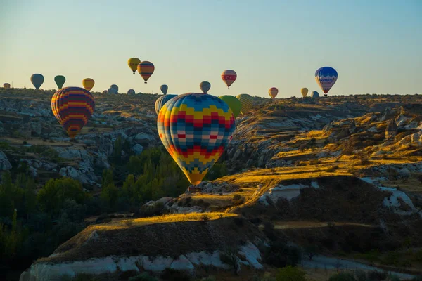 Cappadocia Turkey Discover Amazing Landscape Cappadocia Region Turkey Hot Air — Stock Photo, Image