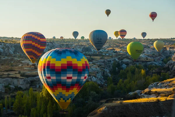 Gran Atracción Turística Capadocia Vuelo Globo Capadocia Conocida Todo Mundo — Foto de Stock