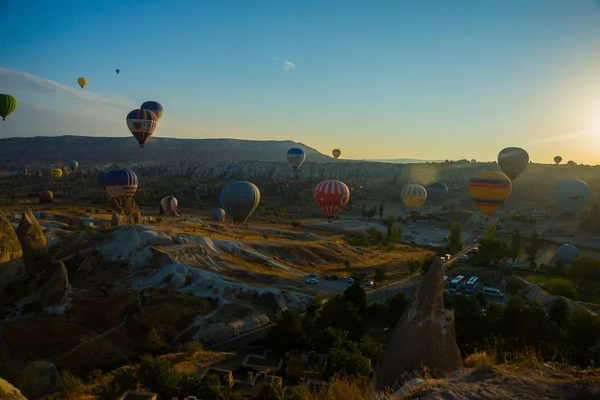 Den Stora Turistattraktionen Kappadokien Ballongflygning Cappadocia Känd Runt Världen Som — Stockfoto