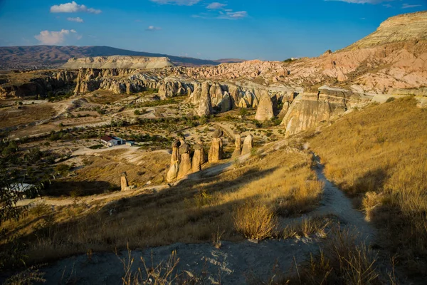 Peri Bacası Multihead Taş Mantar Keşişler Vadisi Pasabag Valley Anadolu — Stok fotoğraf