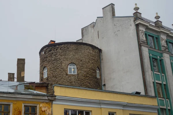 Ulice Staré Město Architekturu Estonského Kapitál Tallinn Estonsko — Stock fotografie