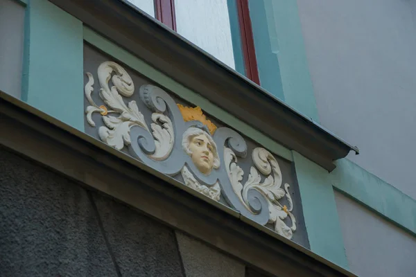 Detail Decoration Streets Old Town Architecture Estonian Capital Tallinn Estonia — Stock Photo, Image