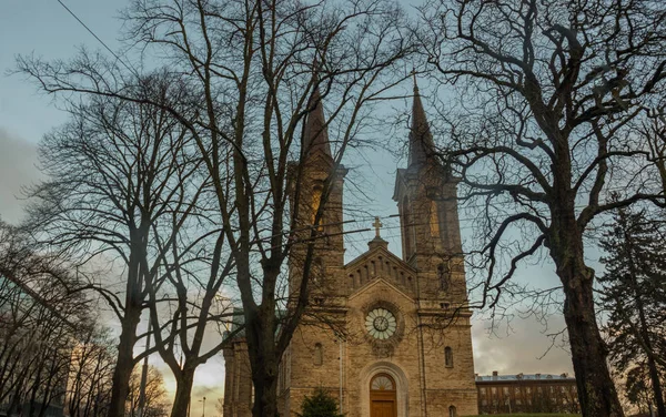 Charles Church Kaarli Kirik Lutherska Kyrkan Tallinn Estland Neo Gotiska — Stockfoto